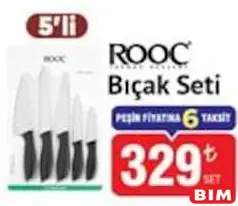 ROOC BIÇAK SETİ 5'Lİ fiyat ve kampanya bilgisi